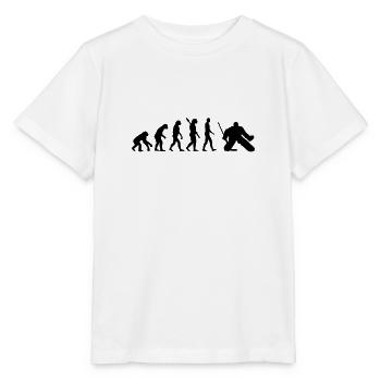 Evolution hockey goalie - Stanley/Stella MINI CREATOR Kids’ T-Shirt - white - Front - Maike (125cm)