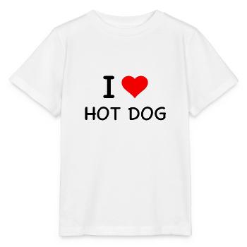 Hot Dog - Stanley/Stella Kinder T-Shirt MINI CREATOR  - Weiß - Vorne - Maike (125cm)