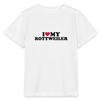Rottweiler - Stanley/Stella Kinder T-Shirt MINI CREATOR  - Weiß - Vorne - Maike (125cm)