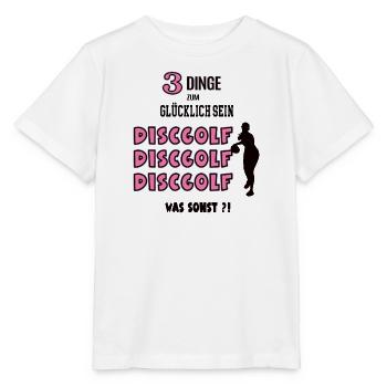 Discgolf Was Sonst Spiel Discgolferin Spielerin - Stanley/Stella Kinder T-Shirt MINI CREATOR  - Weiß - Vorne - Maike (125cm)