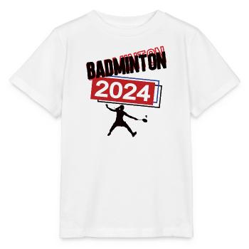 Badminton Spielerin Team Turnier Mannschaft 2024 - Stanley/Stella Kinder T-Shirt MINI CREATOR  - Weiß - Vorne - Maike (125cm)