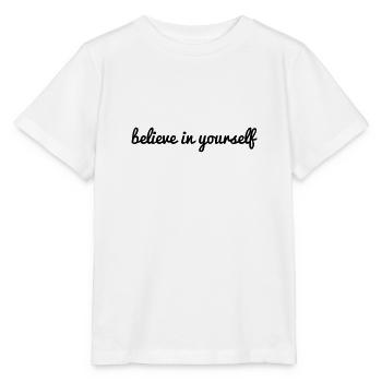 croire en soi - croire en soi en disant plus profondément - T-shirt bio MINI CREATOR Stanley/Stella Enfant - blanc - Devant - Maike (125cm)