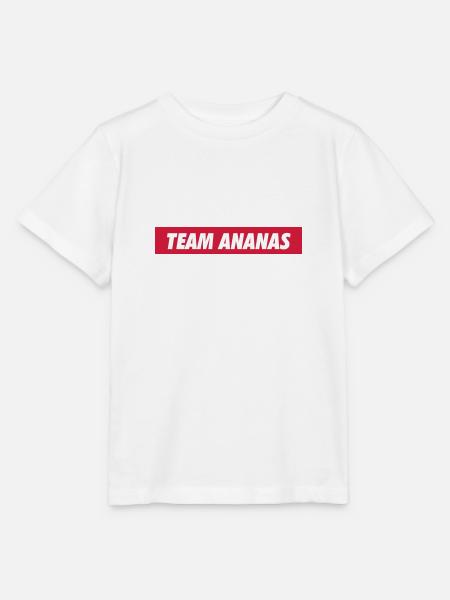 team ananas - Stanley/Stella Kinder T-Shirt MINI CREATOR  - Weiß