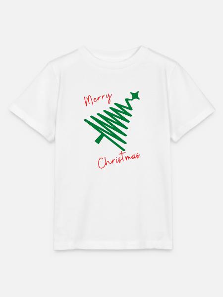 Merry Christmas - Stanley/Stella Kinder T-Shirt MINI CREATOR - Weiß