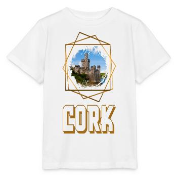 Cork Ireland City Skyline Home Love Gold - Stanley/Stella MINI CREATOR Kids’ T-Shirt - white - Front - Maike (125cm)