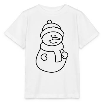 Schneemann - Stanley/Stella Kinder T-Shirt MINI CREATOR  - Weiß - Vorne - Maike (125cm)