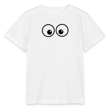 Augen-Duo im Comicstil - Stanley/Stella Kinder T-Shirt MINI CREATOR  - Weiß - Vorne - Maike (125cm)