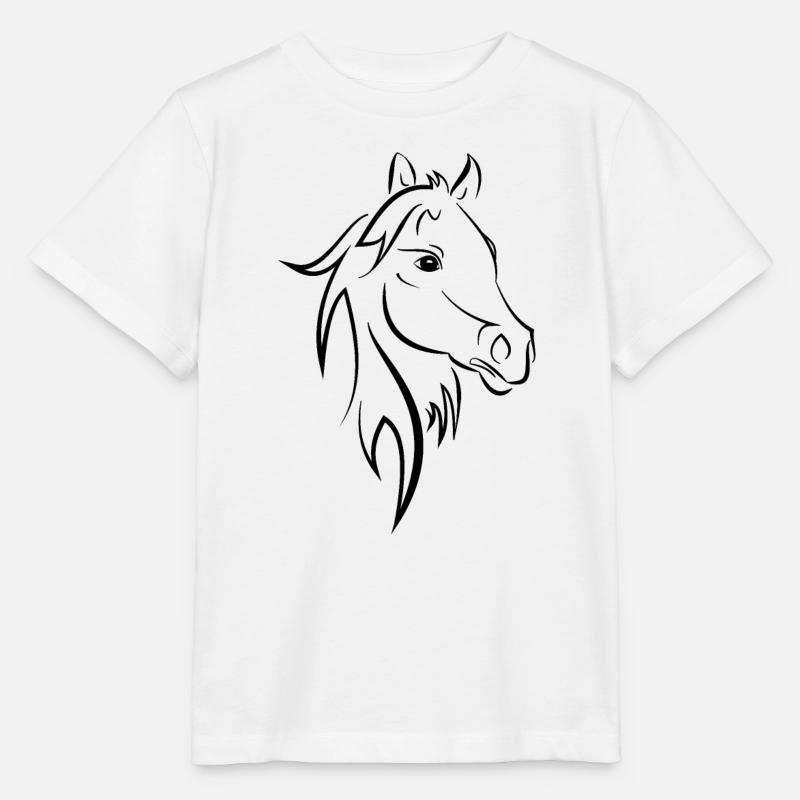 Pferd - Stanley/Stella Kinder T-Shirt MINI CREATOR  - Weiß