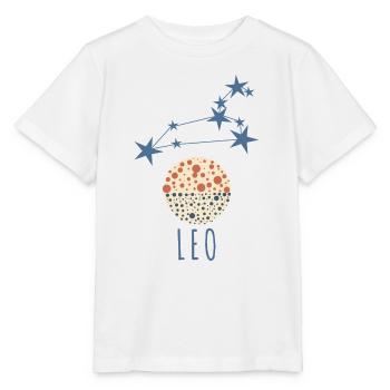 La constellation du Lion - T-shirt bio MINI CREATOR Stanley/Stella Enfant - blanc - Devant - Maike (125cm)