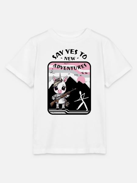 Zebra Einhorn - Stanley/Stella Kinder T-Shirt MINI CREATOR - Weiß