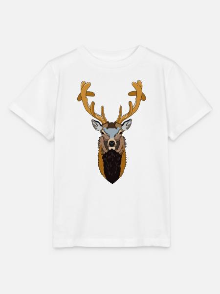 Hirsch - Stanley/Stella Kinder T-Shirt MINI CREATOR  - Weiß