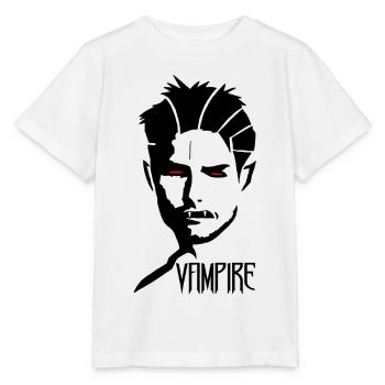 Vampire au masculin - T-shirt bio MINI CREATOR Stanley/Stella Enfant - blanc - Devant - Maike (125cm)