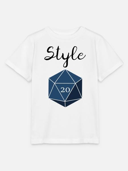 Style Check d20 - Stanley/Stella Kinder T-Shirt MINI CREATOR  - Weiß
