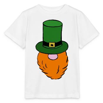 Grüner Leprechaun Hut - Stanley/Stella Kinder T-Shirt MINI CREATOR  - Weiß - Vorne - Maike (125cm)