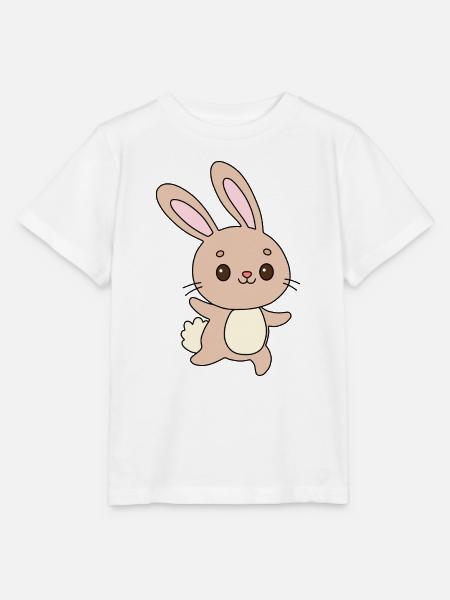 Pastel Bunny Cheer - Stanley/Stella Kinder T-Shirt MINI CREATOR - Weiß