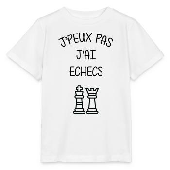 Ich kann keinen Schach-Humor-Club haben - Stanley/Stella Kinder T-Shirt MINI CREATOR  - Weiß - Vorne - Maike (125cm)