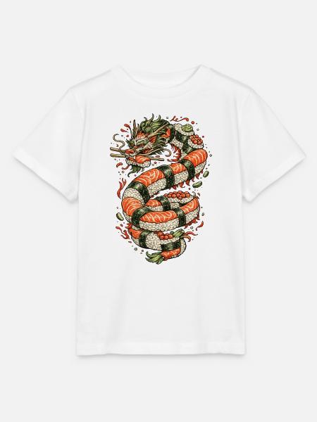 Drachen-Sushi-Spule - Stanley/Stella Kinder T-Shirt MINI CREATOR - Weiß