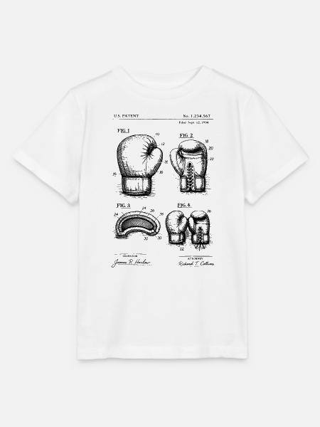 Boxhandschuhe Patentblaupause - Stanley/Stella Kinder T-Shirt MINI CREATOR - Weiß
