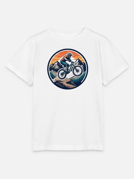 Bergabenteuer Mountainbike-Action - Stanley/Stella Kinder T-Shirt MINI CREATOR - Weiß