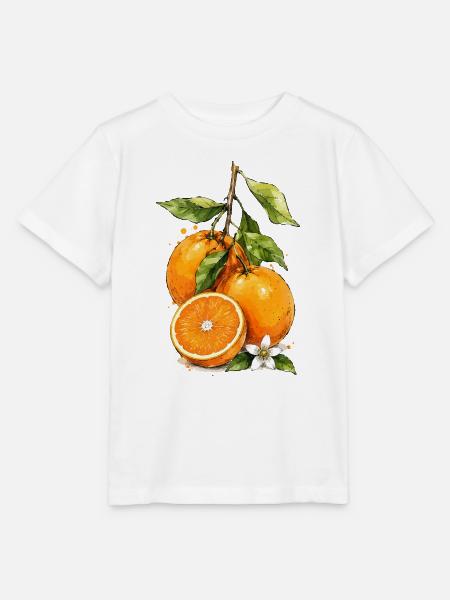 Wasserfarben Orangenblüten - Stanley/Stella Kinder T-Shirt MINI CREATOR - Weiß