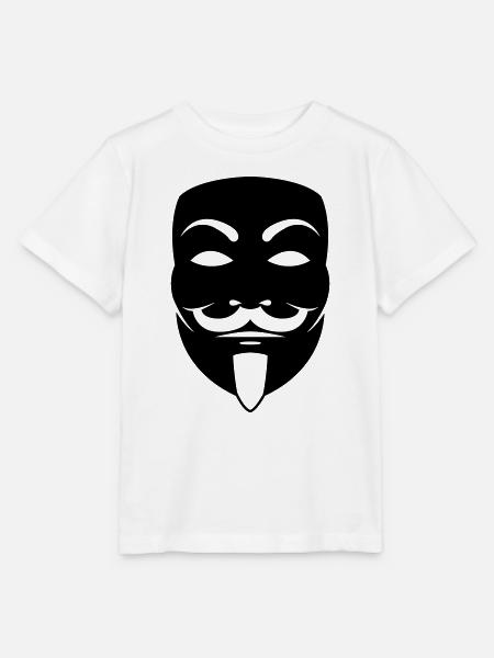 Anonymous Maske - Stanley/Stella Kinder T-Shirt MINI CREATOR  - Weiß