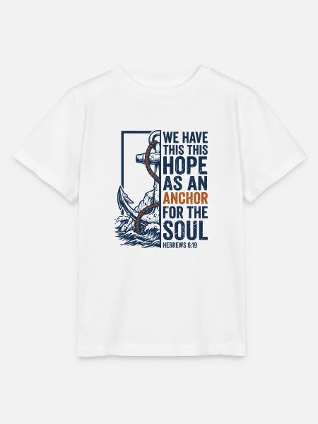 Hoffnung als Anker für die Seele - Stanley/Stella Kinder T-Shirt MINI CREATOR  - Weiß