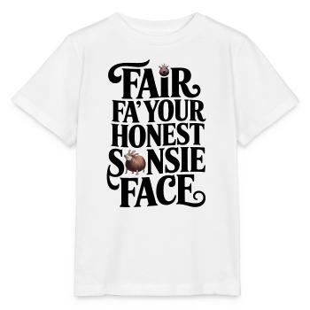 Mach dein ehrliches Gesicht - Stanley/Stella Kinder T-Shirt MINI CREATOR  - Weiß - Vorne - Maike (125cm)