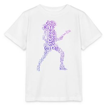 Geschenkidee für die Gitarristin mit Gitarrenspiel - Stanley/Stella Kinder T-Shirt MINI CREATOR  - Weiß - Vorne - Maike (125cm)