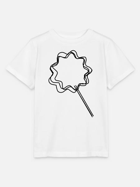 Zuckerwatte handgezeichnet - Stanley/Stella Kinder T-Shirt MINI CREATOR - Weiß
