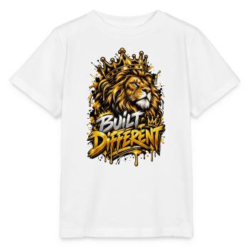 Kronenlöwe hat es anders gebaut - Stanley/Stella Kinder T-Shirt MINI CREATOR  - Weiß - Vorne - Maike (125cm)