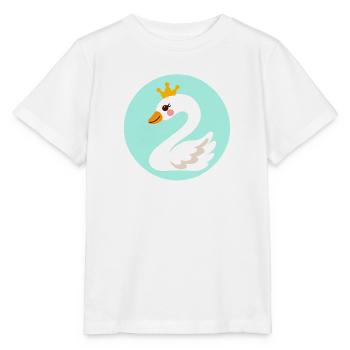 Niedlicher Schwan in Form einer 2 - Stanley/Stella Kinder T-Shirt MINI CREATOR  - Weiß - Vorne - Maike (125cm)