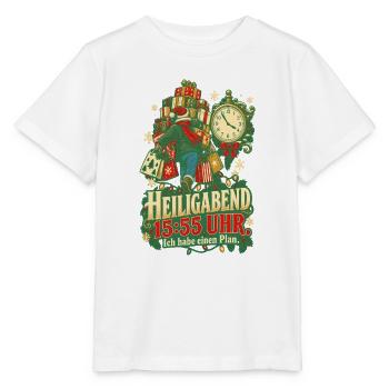Heiligabend 15:55 Uhr mit Plan - Stanley/Stella Kinder T-Shirt MINI CREATOR  - Weiß - Vorne - Maike (125cm)