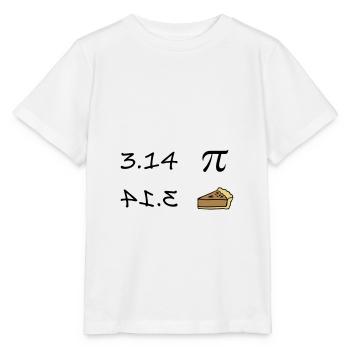 Pi - Pie - Stanley/Stella Kinder T-Shirt MINI CREATOR  - Weiß - Vorne - Maike (125cm)