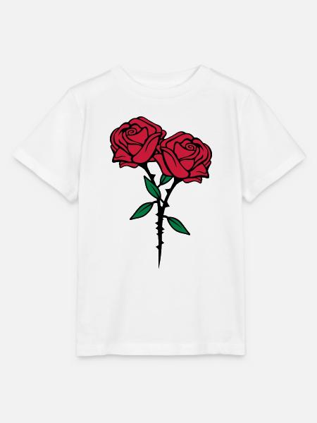 roses flowers - Stanley/Stella Kinder T-Shirt MINI CREATOR  - Weiß