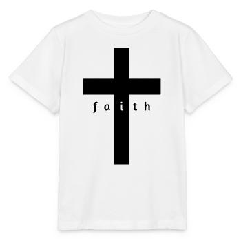 Cross belief gift design - Stanley/Stella MINI CREATOR Kids’ T-Shirt - white - Front - Maike (125cm)