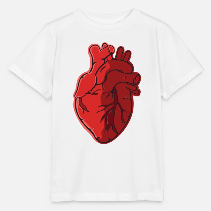 Herz Anatomie - Stanley/Stella Kinder T-Shirt MINI CREATOR  - Weiß