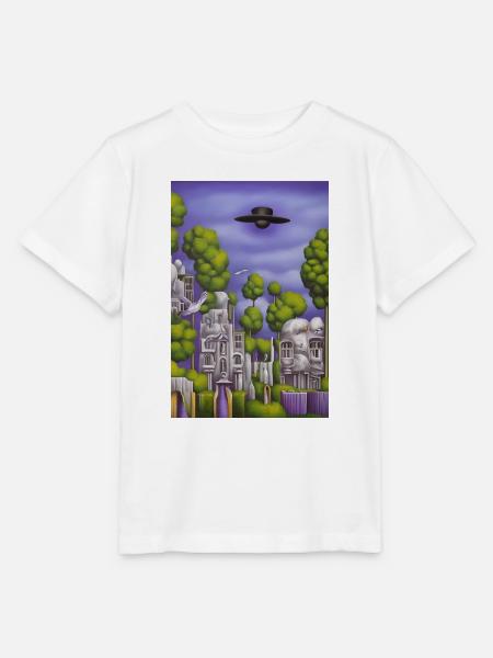 Bäume vor Himmel - Stanley/Stella Kinder T-Shirt MINI CREATOR - Weiß
