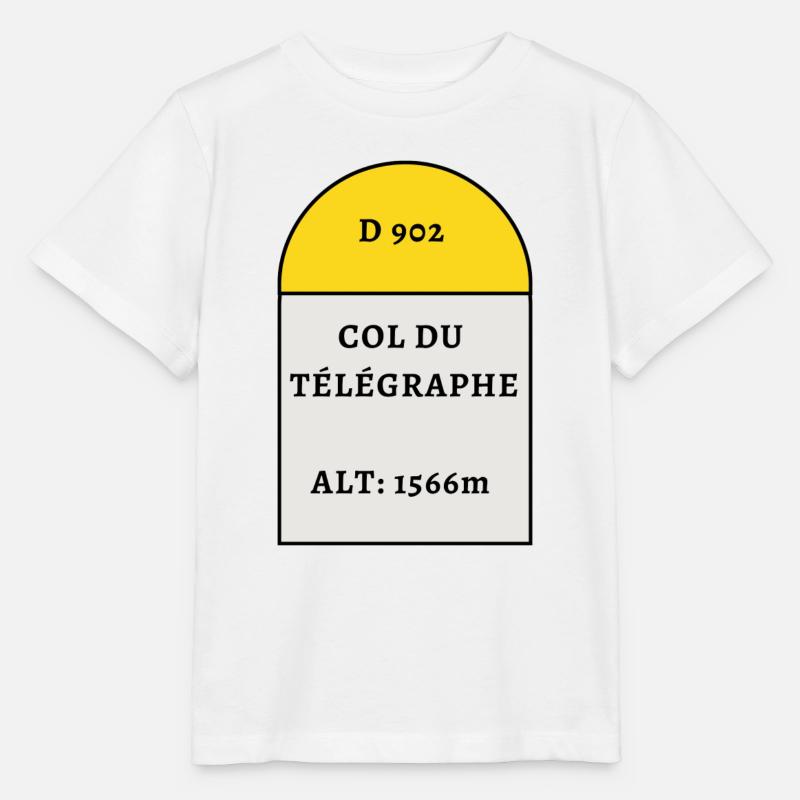 Col du Télégraphe - T-shirt bio MINI CREATOR Stanley/Stella Enfant - blanc