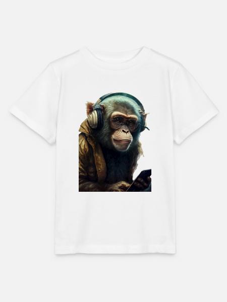 Affe - Stanley/Stella Kinder T-Shirt MINI CREATOR  - Weiß