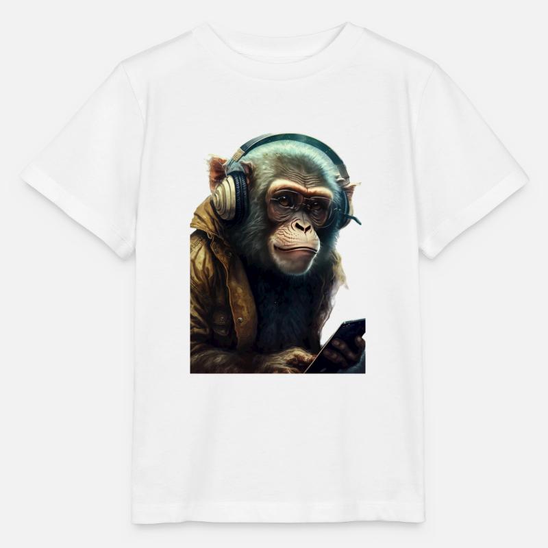 Singe - T-shirt bio MINI CREATOR Stanley/Stella Enfant - blanc