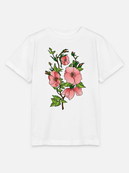 Blumen - Stanley/Stella Kinder T-Shirt MINI CREATOR  - Weiß