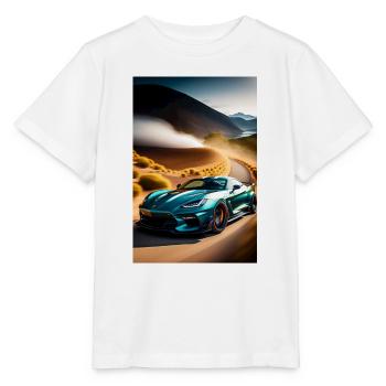 Autorennen - Stanley/Stella Kinder T-Shirt MINI CREATOR  - Weiß - Vorne - Maike (125cm)