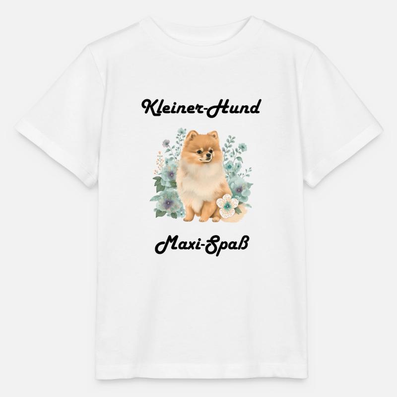 Zwergspitz Kleiner Hund Maximaler Spaß - Stanley/Stella Kinder T-Shirt MINI CREATOR  - Weiß