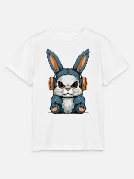 Grump das mürrische Kaninchen - Stanley/Stella Kinder T-Shirt MINI CREATOR  - Weiß