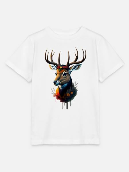 Hirsch - Stanley/Stella Kinder T-Shirt MINI CREATOR  - Weiß