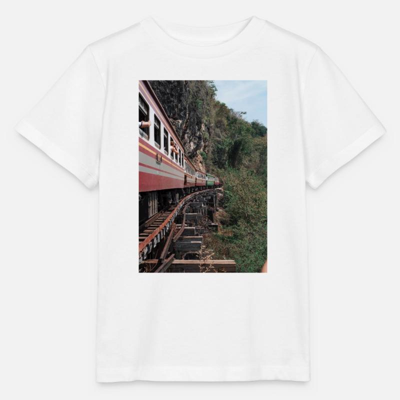 train, train - T-shirt bio MINI CREATOR Stanley/Stella Enfant - blanc