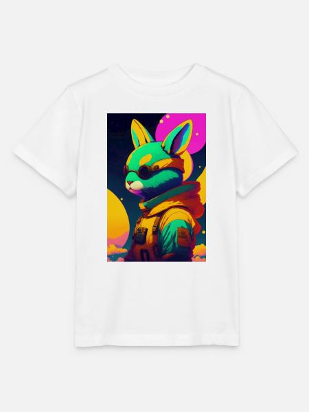 Astro Hase - Stanley/Stella Kinder T-Shirt MINI CREATOR  - Weiß