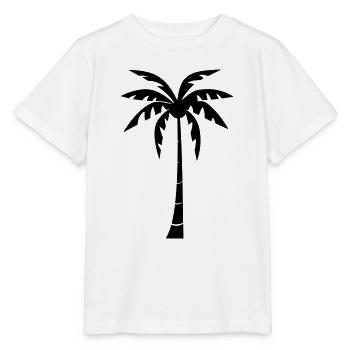 palmier - T-shirt bio MINI CREATOR Stanley/Stella Enfant - blanc - Devant - Maike (125cm)