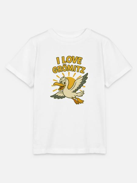 I love Grömitz - Stanley/Stella Kinder T-Shirt MINI CREATOR  - Weiß