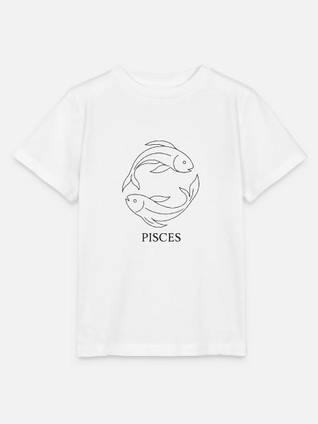 Fische Sternzeichen - Stanley/Stella Kinder T-Shirt MINI CREATOR - Weiß